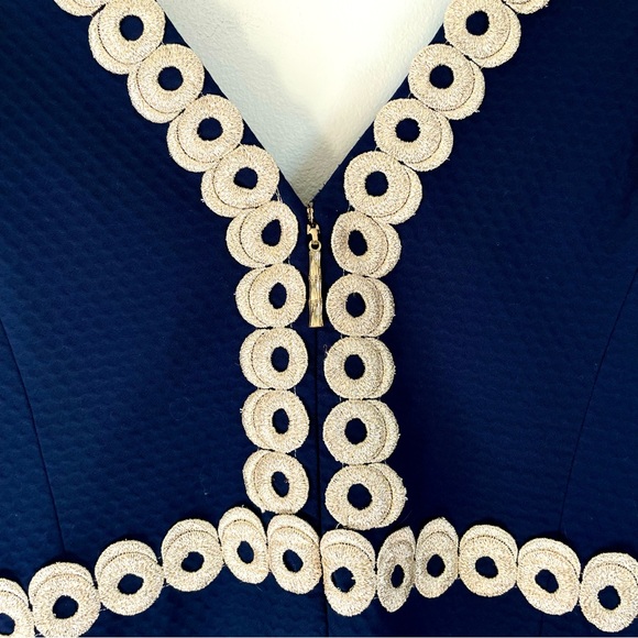 Lilly Pulitzer Esme Shift V-Neck Mini Dress Size12 EUC - Picture 10 of 11